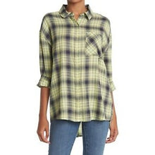 Load image into Gallery viewer, NWT ABound Plaid Button-Down Shirt Size S Camp Shirt Long Sleeve Yellow
