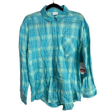 Load image into Gallery viewer, NWT ABound Plaid Button-Down Shirt Size S Camp Shirt Long Sleeve Blue
