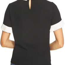 Load image into Gallery viewer, NWT CeCe Pleat Sleeve Collared Shirt
