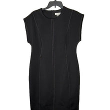 Load image into Gallery viewer, Calvin Klein Black Zipper Detail Sleeveless Career Dress Women’s Size 12
