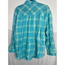 Load image into Gallery viewer, NWT ABound Plaid Button-Down Shirt Size S Camp Shirt Long Sleeve Blue
