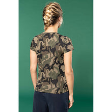 Load image into Gallery viewer, Women&#39;s Short Sleeve Camouflage T-Shirt
