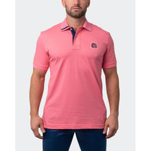 Load image into Gallery viewer, NWT Tipped Collar Pique Polo, Maceoo
