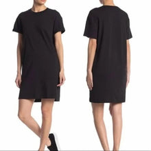 Load image into Gallery viewer, NWT Madewell Womens Black M2242 Cotton Straight Hem Mini T Shirt Dress
