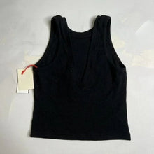 Load image into Gallery viewer, NWT Open Edit Black V open Back Ribbed Crop Tank Top Sz 1X
