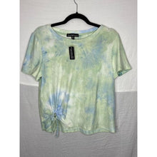 Load image into Gallery viewer, NWT Derek Heart Junior Tie Dye T-Shirt with Drawstring Keyhole
