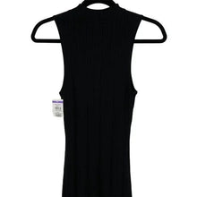 Load image into Gallery viewer, NWT  WAYF Black sleeveless fit &amp; Flair dress . High neck
