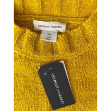 Load image into Gallery viewer, NWT Melrose and Market Girls Knitted Sweater Medium (10-12) Yellow Mock Neck
