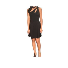 Load image into Gallery viewer, NWT One Shoulder Black Mini Dress
