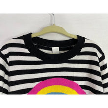 Load image into Gallery viewer, NWT Harper Canyon Kids 7 Crew Neck Pull Over Sweatshirt Black White Striped
