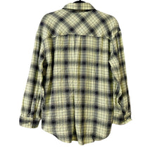 Load image into Gallery viewer, NWT ABound Plaid Button-Down Shirt Size S Camp Shirt Long Sleeve Yellow
