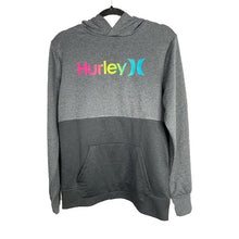 Load image into Gallery viewer, NWT HURLEY grey rainbow stay dry hoodie
