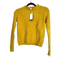 Load image into Gallery viewer, NWT Melrose and Market Girls Knitted Sweater Medium (10-12) Yellow Mock Neck
