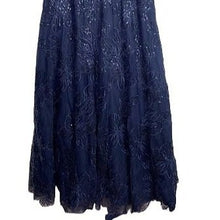 Load image into Gallery viewer, NWT La Femme, Blue Beaded Lace Cocktail Dress
