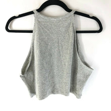 Load image into Gallery viewer, BP Womens Crop Top Ribbed Knit Halter Neck Sleeveless Gray
