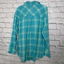 Load image into Gallery viewer, NWT ABound Plaid Button-Down Shirt Size S Camp Shirt Long Sleeve Blue
