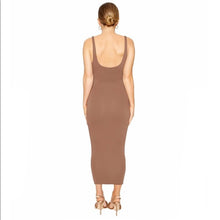 Load image into Gallery viewer, NWT Hourglass Midi Dress Naked Wardrobe Mocha
