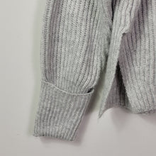 Load image into Gallery viewer, Topshop Mock Neck Oversized Gray Sweater
