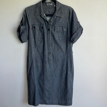 Load image into Gallery viewer, NWT  Vince Chambray Shift Dress Demin
