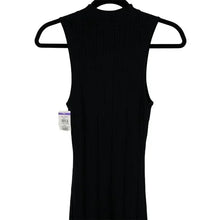 Load image into Gallery viewer, NWT Wayf Cynthia Mock Neck Midi Ribbed Knit Tank Dress Black Small
