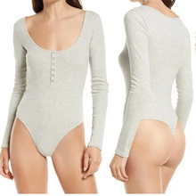 Load image into Gallery viewer, Nordstrom Rack Henley Organic Cotton Blend Bodysuit
