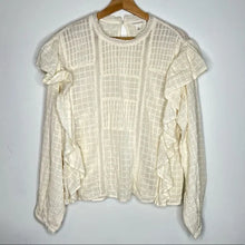 Load image into Gallery viewer, NEW Nordstrom Treasure &amp; Bond Textured Ruffle Cotton Top
