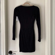 Load image into Gallery viewer, Naked Wardrobe Empire Seam Long Sleeve Dress In Black
