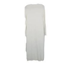 Load image into Gallery viewer, NWT Treasure &amp; Bond Crewneck Long Sleeve Midi Sweater Dress in Ivory Cloud White Med
