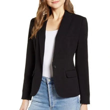 Load image into Gallery viewer, Vince Camuto Nina single button blazer black
